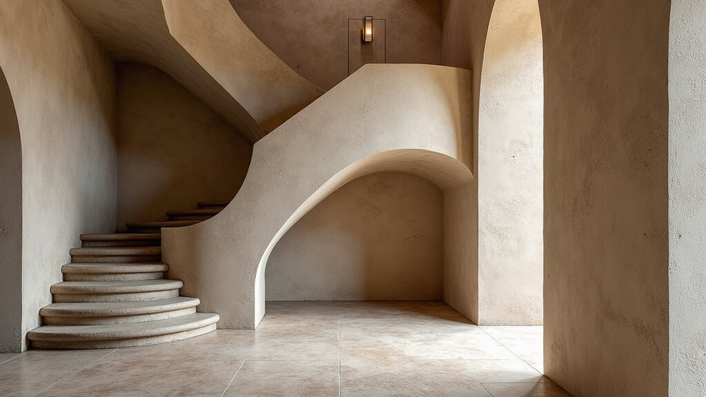 Monte-escalier courbe adapté à un escalier avec palier et virage, dans une demeure du XIXe siècle à Sassenage, intégré discrètement