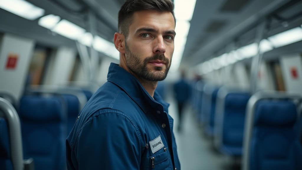 Technicien en train d