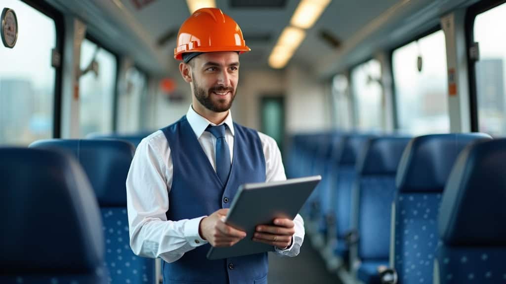 Technicien en train d