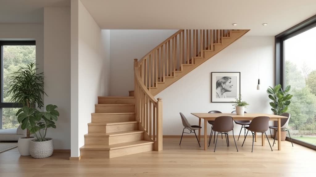 Monte-escalier droit installé sur un escalier en bois dans une maison alsacienne à Seltz, avec une personne âgée en toute sécurité et autonomie