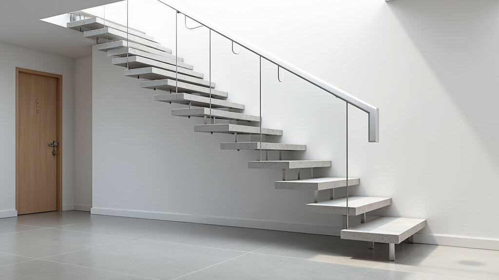 Monte-escalier en aluminium installé à l