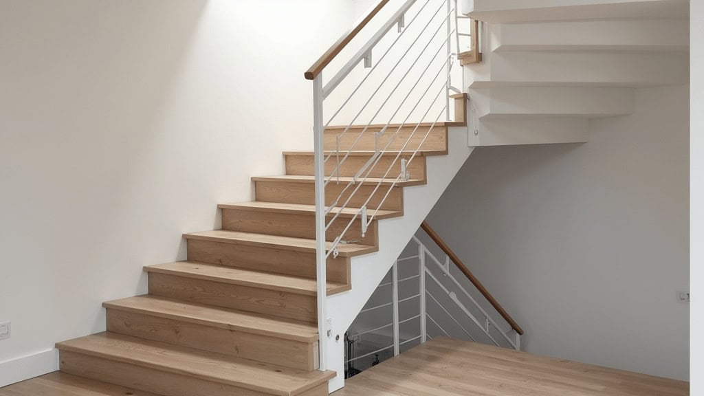 Monte-escalier tournant installé dans un escalier en colimaçon à Auchay-sur-Vendée