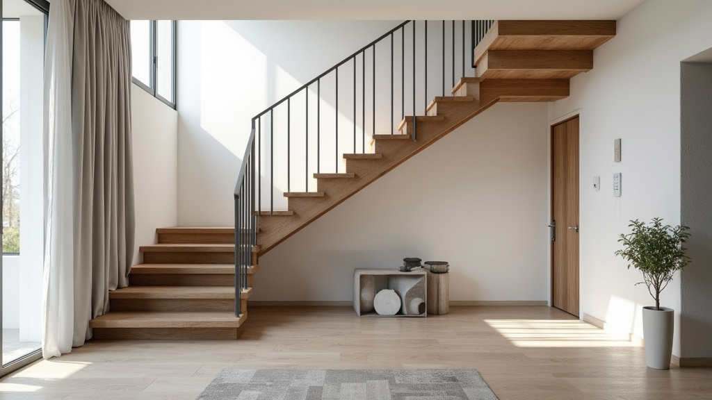 Monte-escalier tournant installé dans une maison à Belz