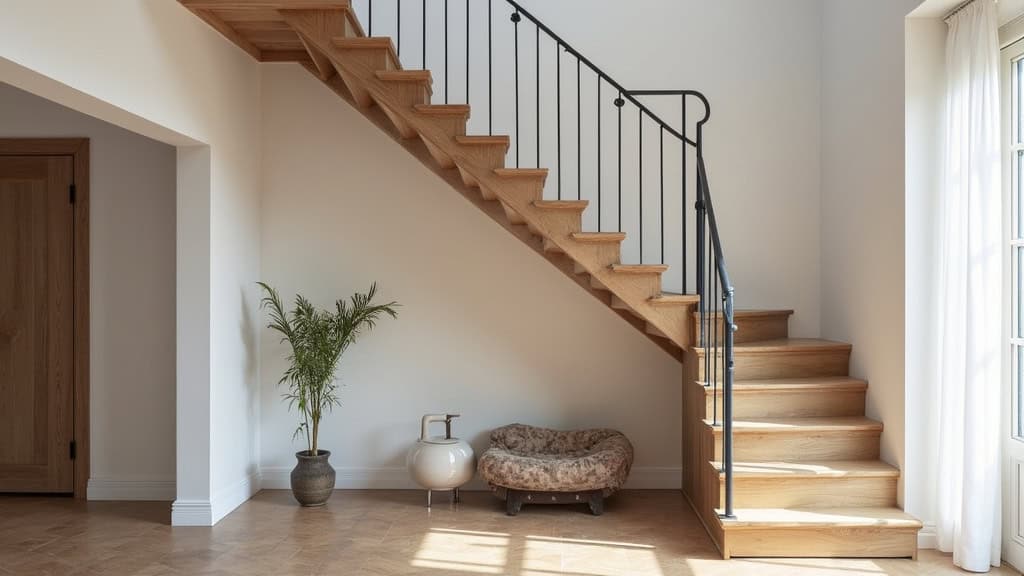 Monte-escalier tournant installé dans une maison à Saint-Paul-les-Fonts avec escalier en colimaçon