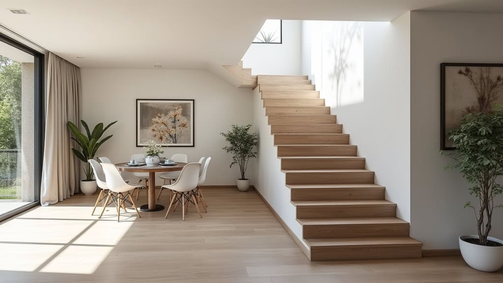 Monte escalier tournant installé dans une maison à Tresbœuf