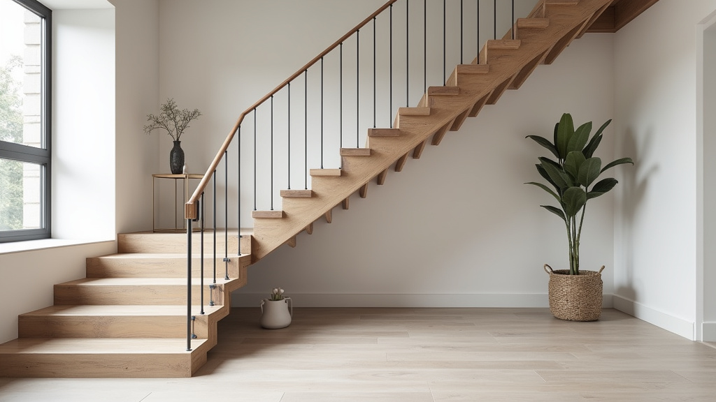 Monte-escalier tournant installé dans une maison à Wimille