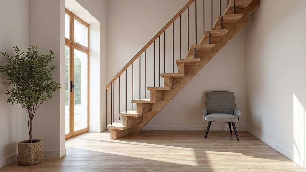 Monte-escalier tournant installé dans une maison avec escalier en colimaçon à La Bouilladisse
