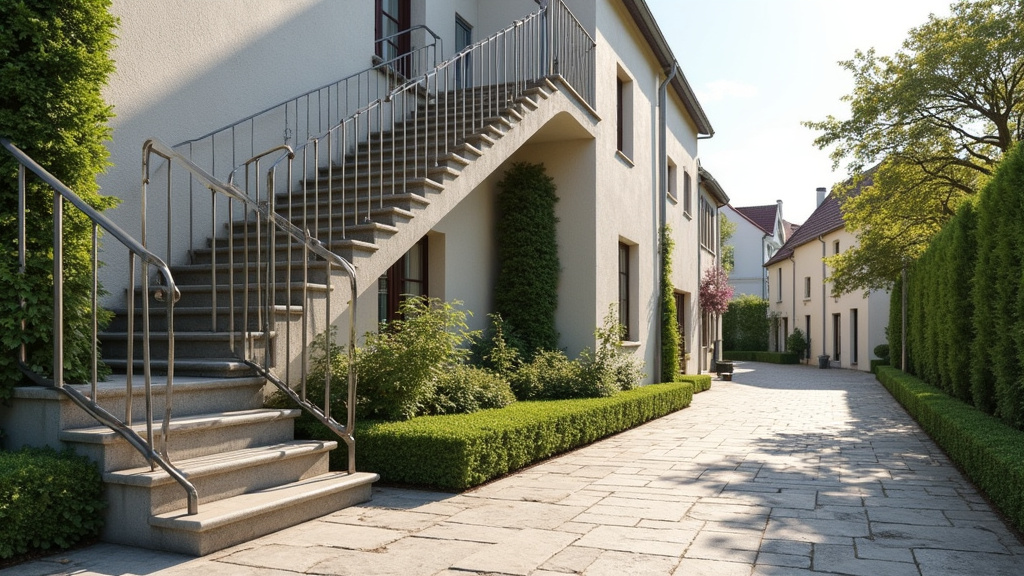 Monte-escalier tournant installé sur un escalier avec virage à Saint-Martin-du-Frêne