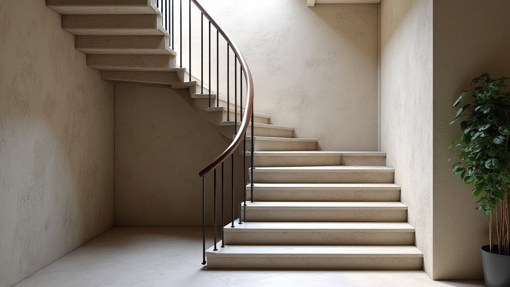 Monte escalier tournant installé sur un escalier en colimaçon à Luriecq