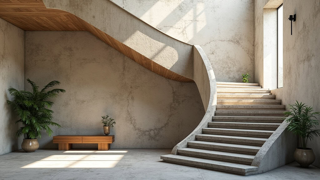 Monte-escalier tournant installé sur un escalier en colimaçon à Saint-Fulgent