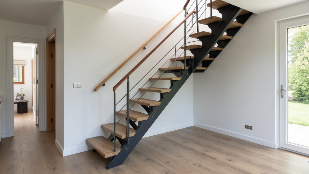 Monte-escalier tournant sur-mesure installé sur un escalier en colimaçon à Saint-Léon-sur-l