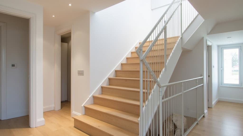 Monte-escalier installé dans un escalier intérieur à Tremblay-en-France