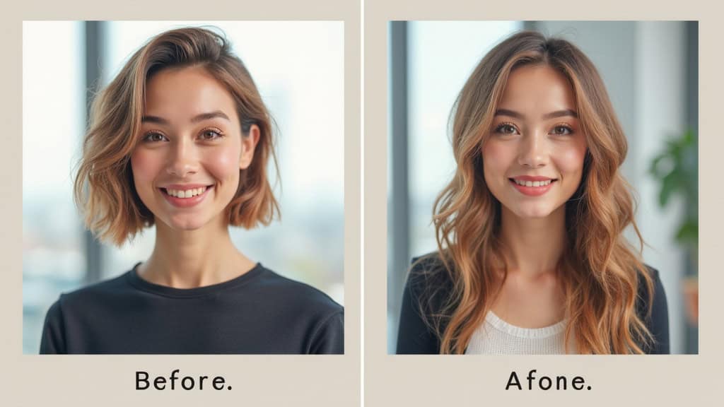 Comparaison avant-après d