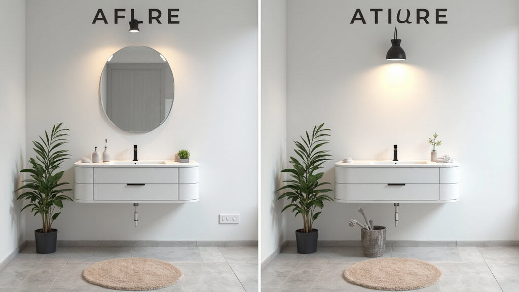 Comparaison avant/après installation d