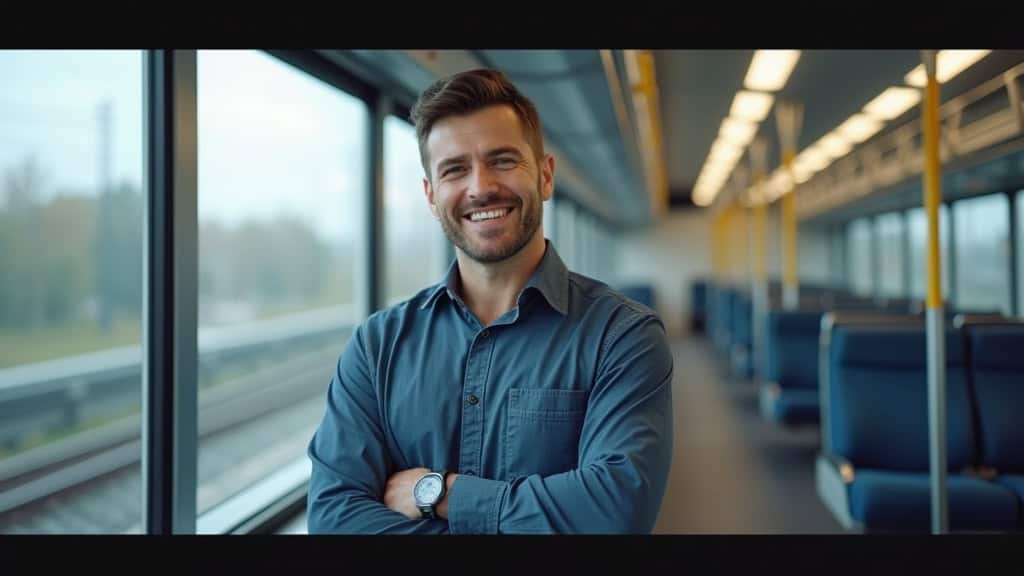 Technicien en train d