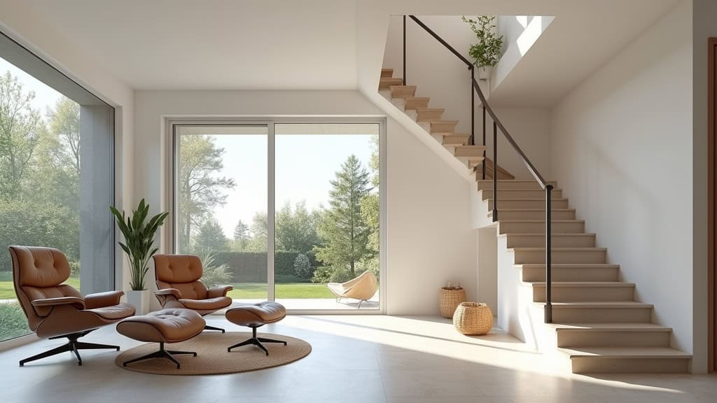 Fauteuil monte-escalier installé dans une habitation à Villasavary