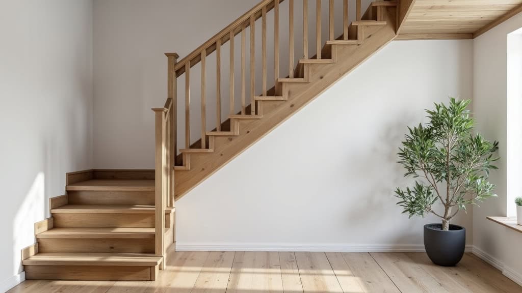 Monte-escalier courbe adapté à un escalier en colimaçon dans une maison de campagne à Vimory, avec un repose-pieds électrique