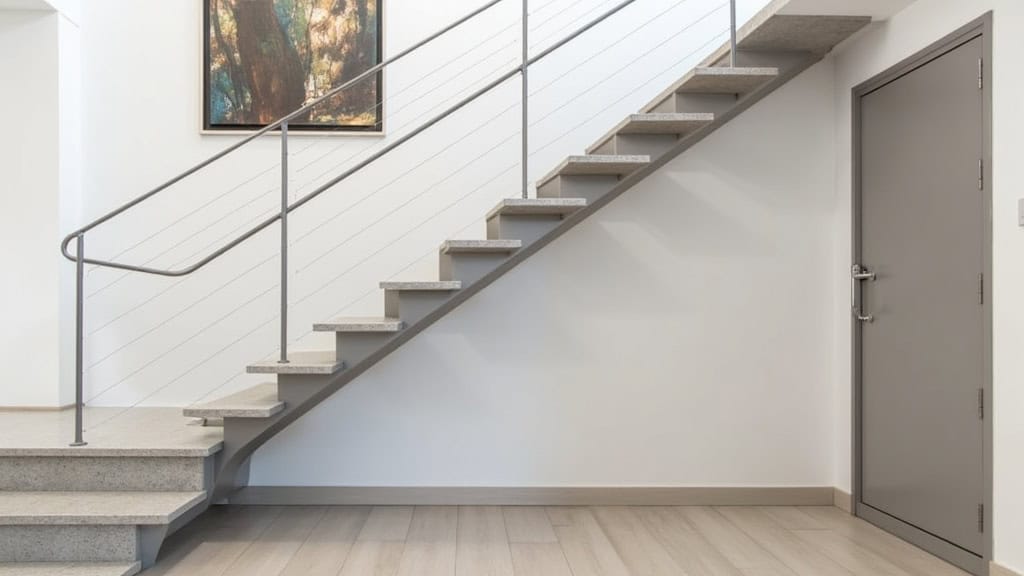 Monte-escalier droit installé dans un escalier intérieur à Violaines, avec siège confortable et rail en aluminium