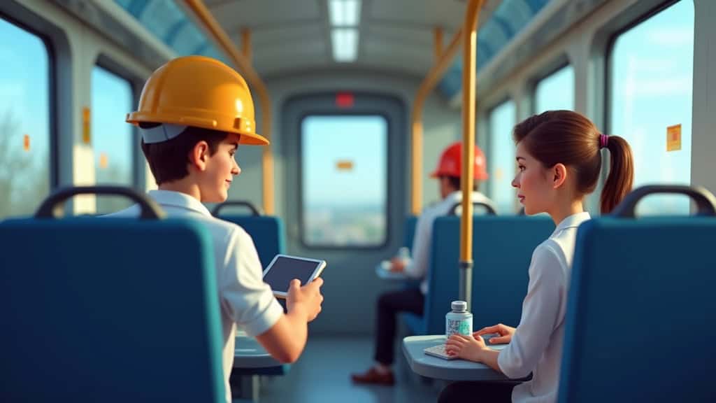 Technicien en train d