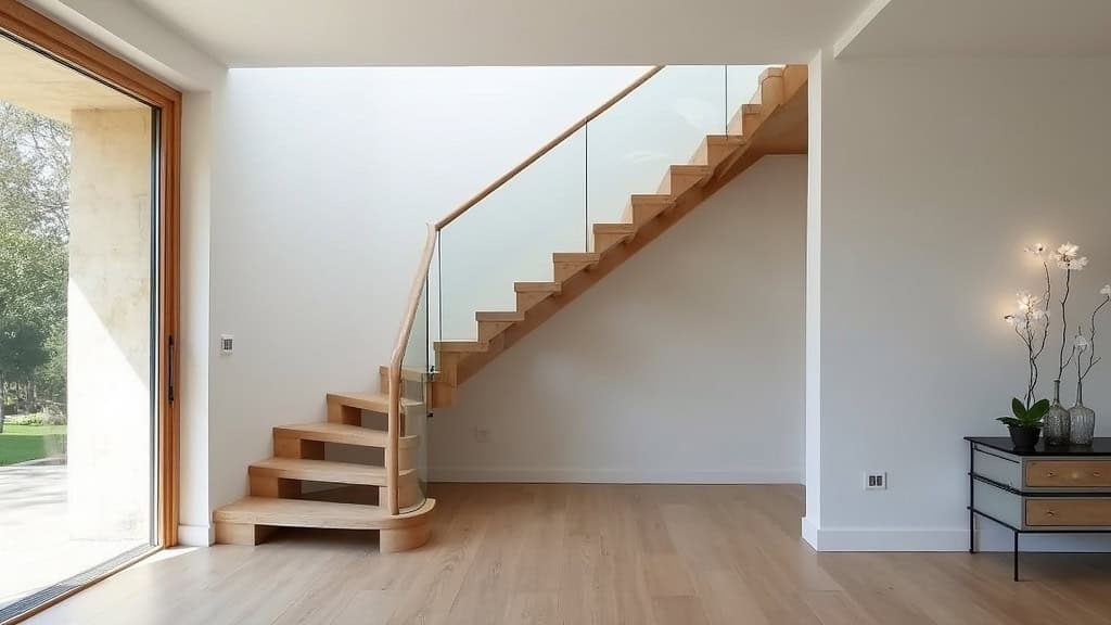 Monte-escalier droit installé dans une maison à Yvrac, Gironde