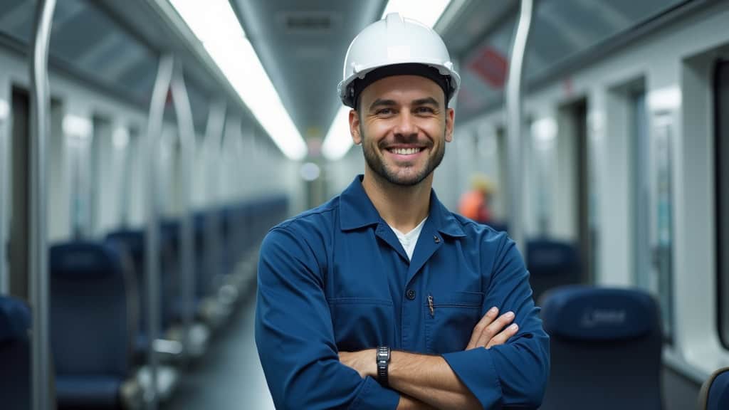 Technicien professionnel en train d