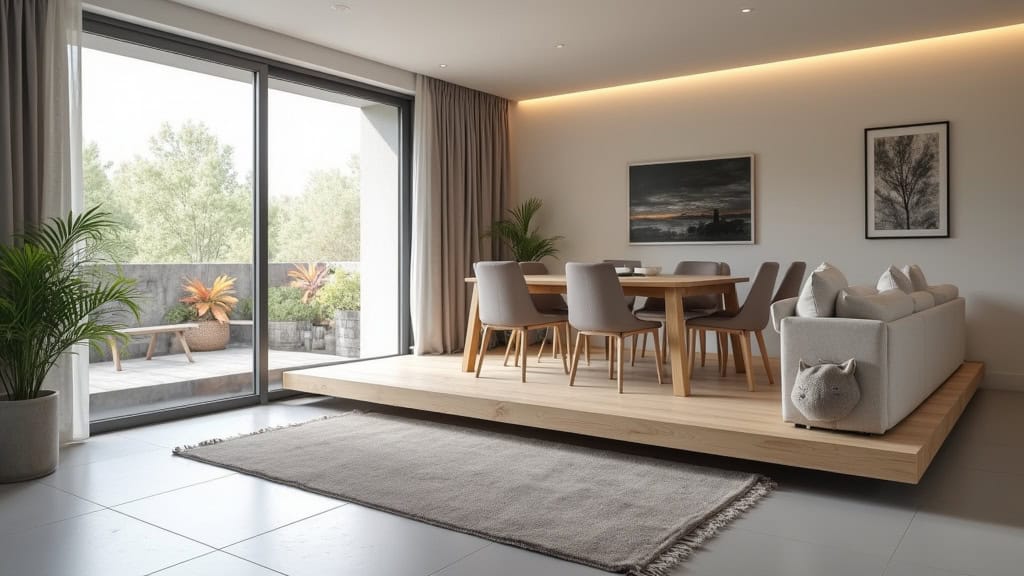 Plateforme élévatrice installée dans une maison à Verson