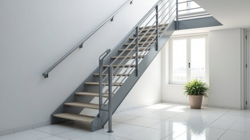 Plateforme élévatrice PMR installée dans un escalier à Claix