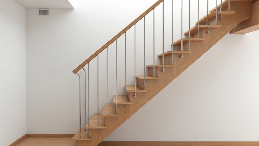 Prise de mesures pour un monte-escalier sur un escalier tournant