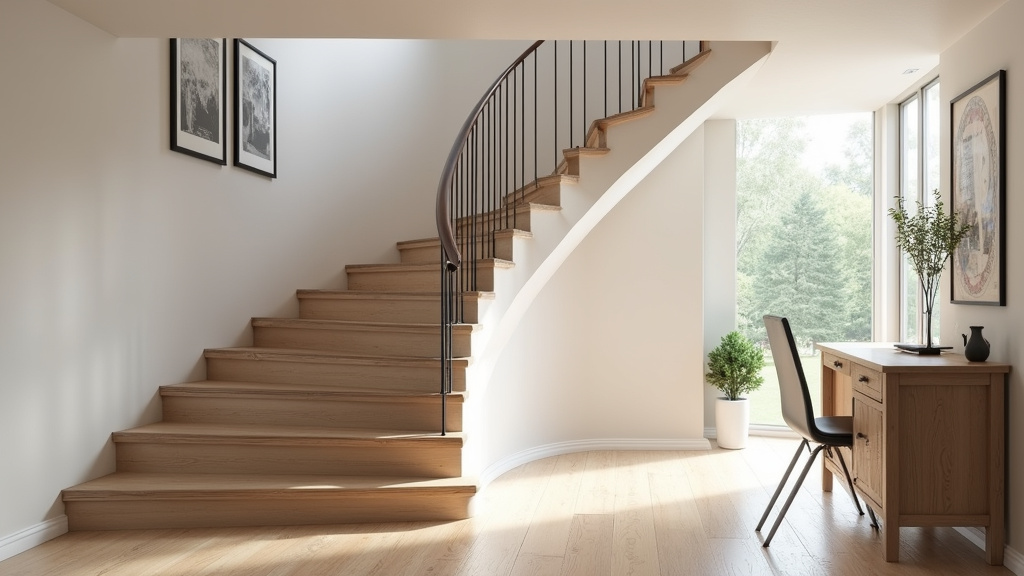 Siège monte-escalier courbe en cours d