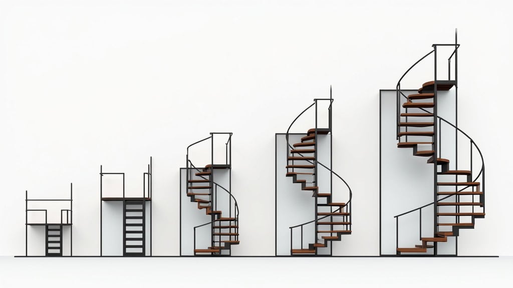 Tableau comparatif des différents types de monte-escaliers installés à Vauvenargues