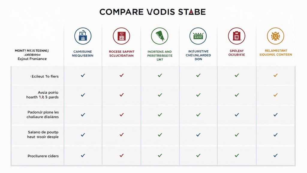 Tableau comparatif visuel des monte-escaliers droits, courbes et extérieurs pour Aubigny-en-Artois, avec icônes et couleurs claires