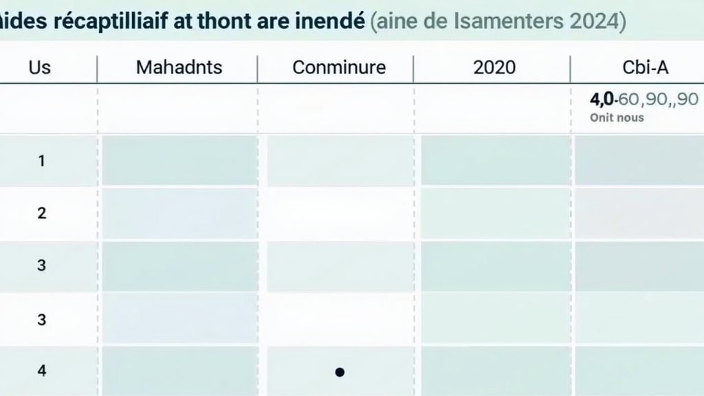 Tableau récapitulatif des aides financières pour l