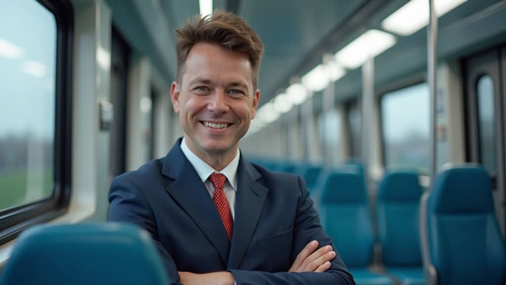 Technicien en train d