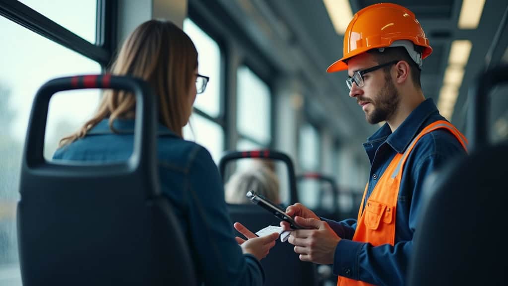 Technicien en train d