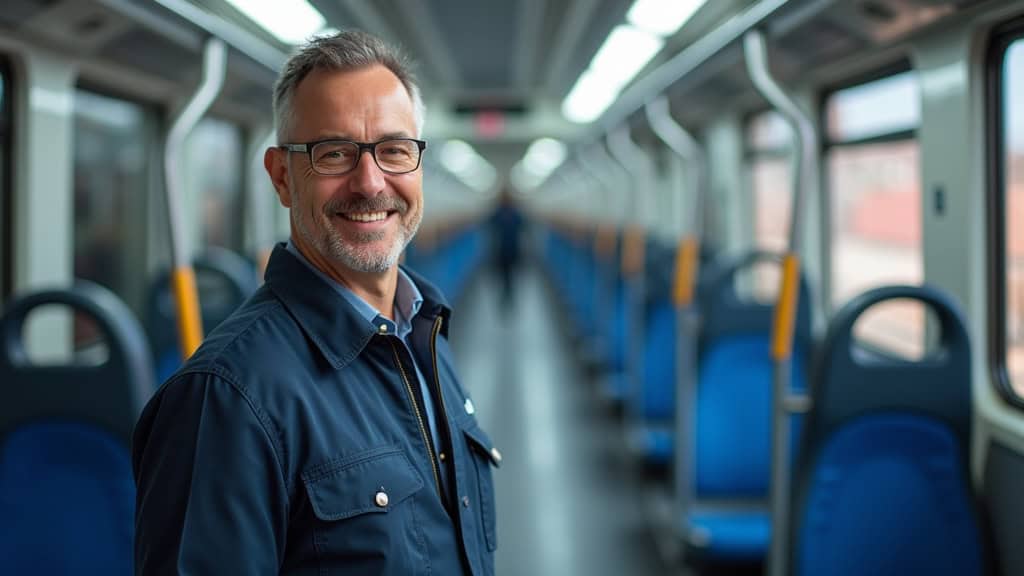 Technicien en train d