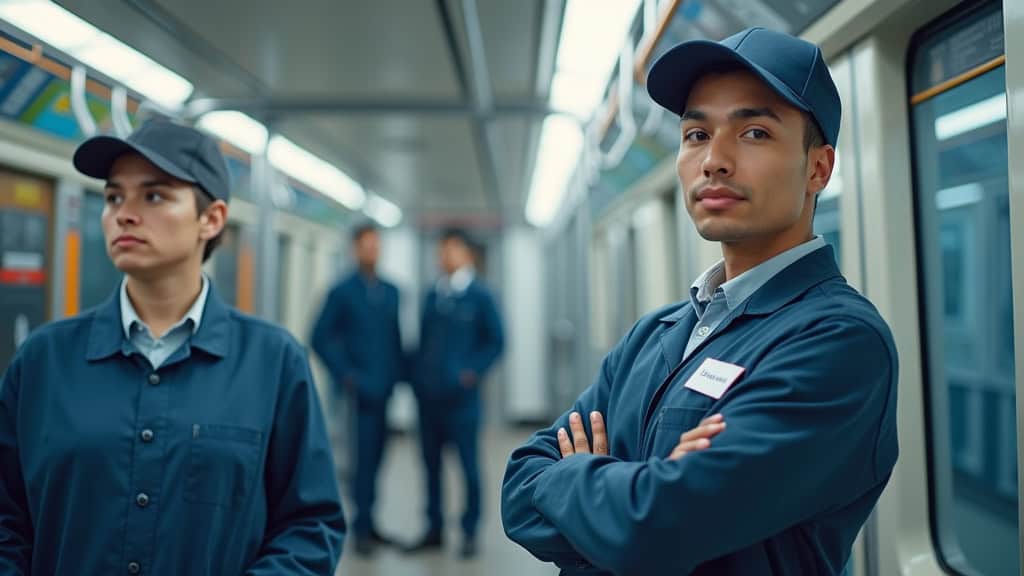 Technicien en train d