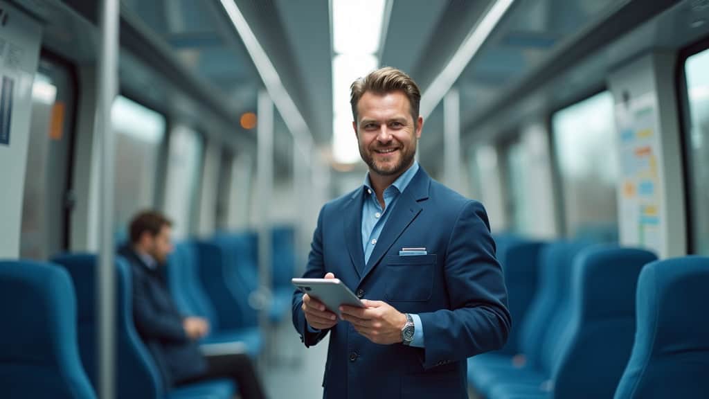 Technicien en train d