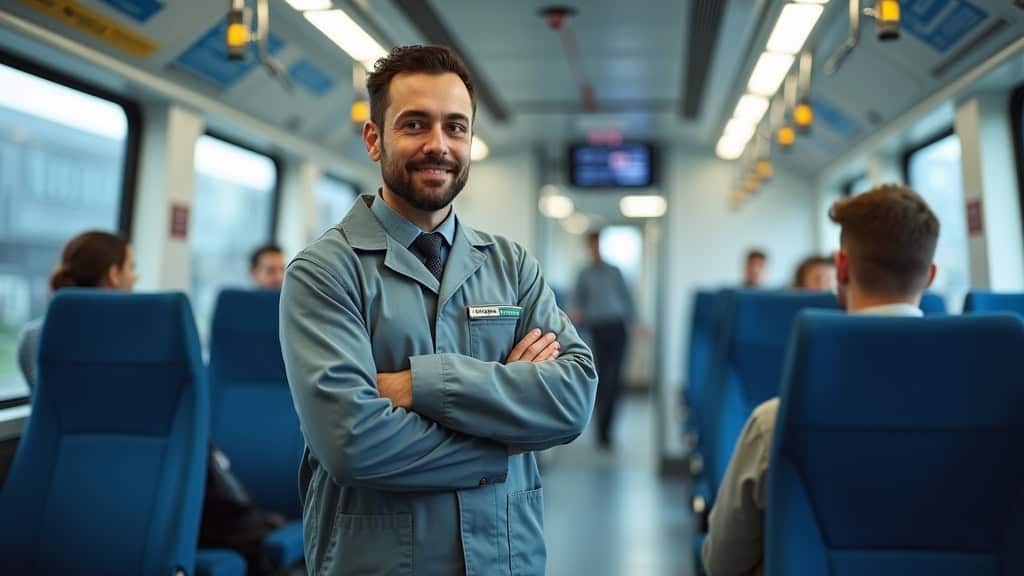 Technicien en train d