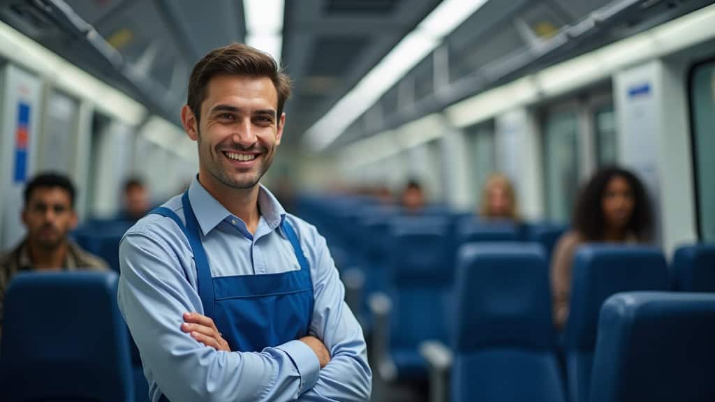 Technicien en train d