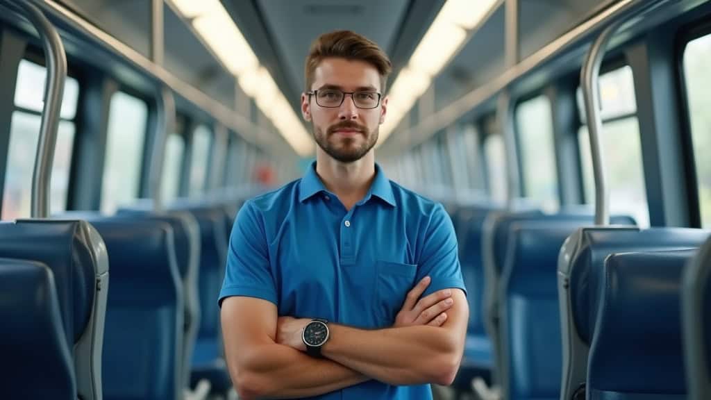 Technicien en train d