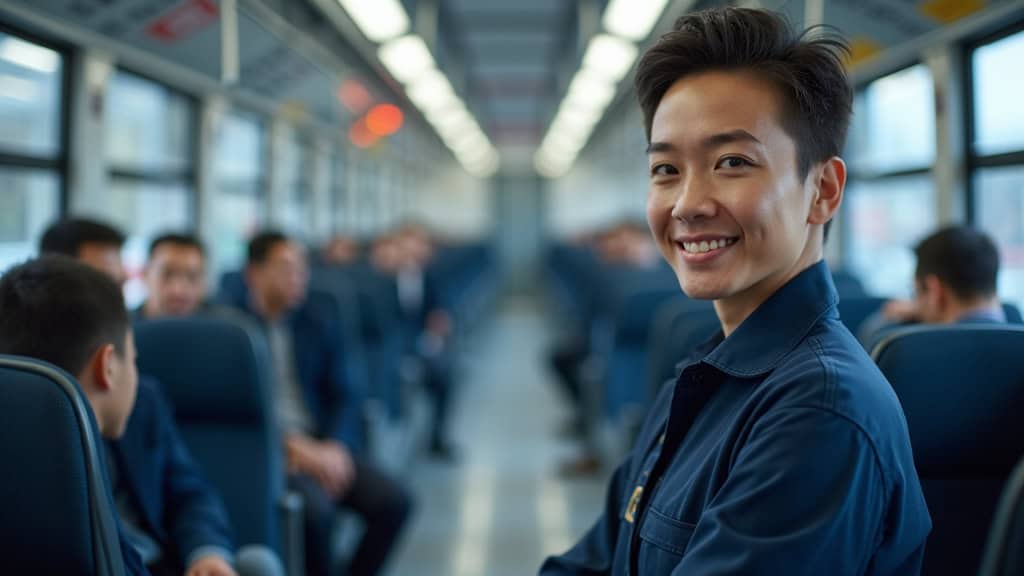 Technicien en train d