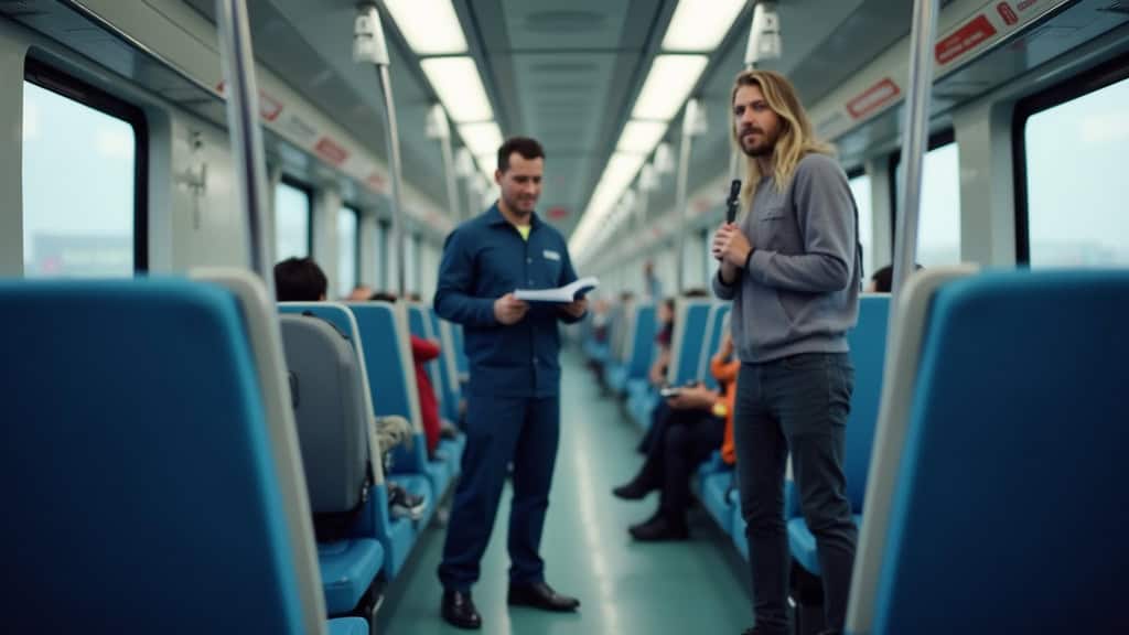 Technicien en train d