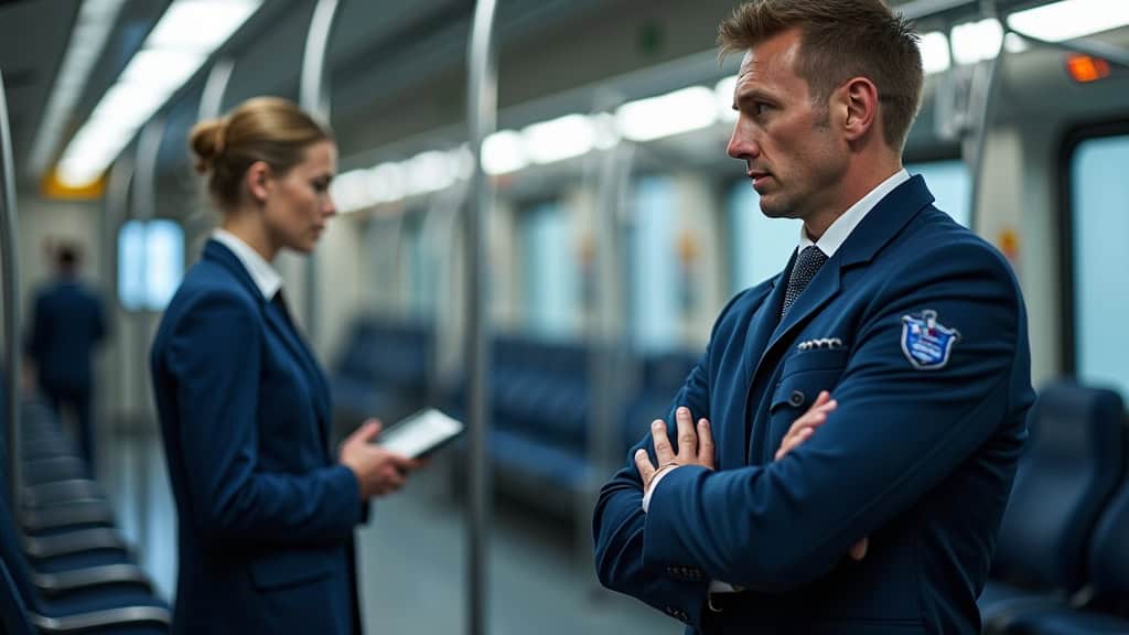 Technicien en train d