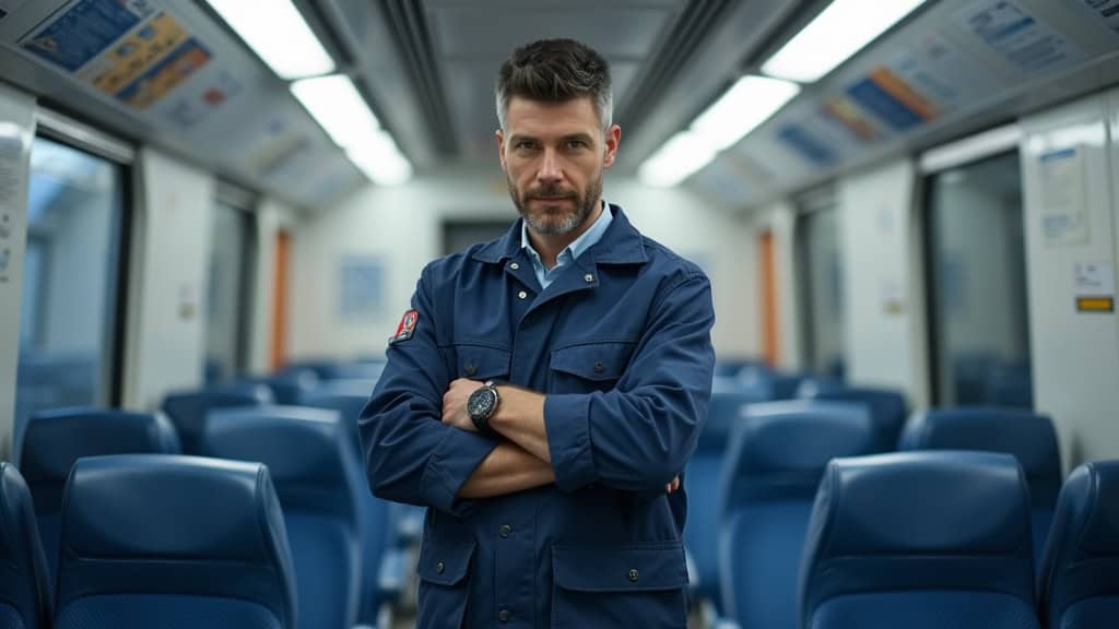 Technicien en train d