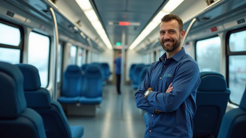 Technicien en train d