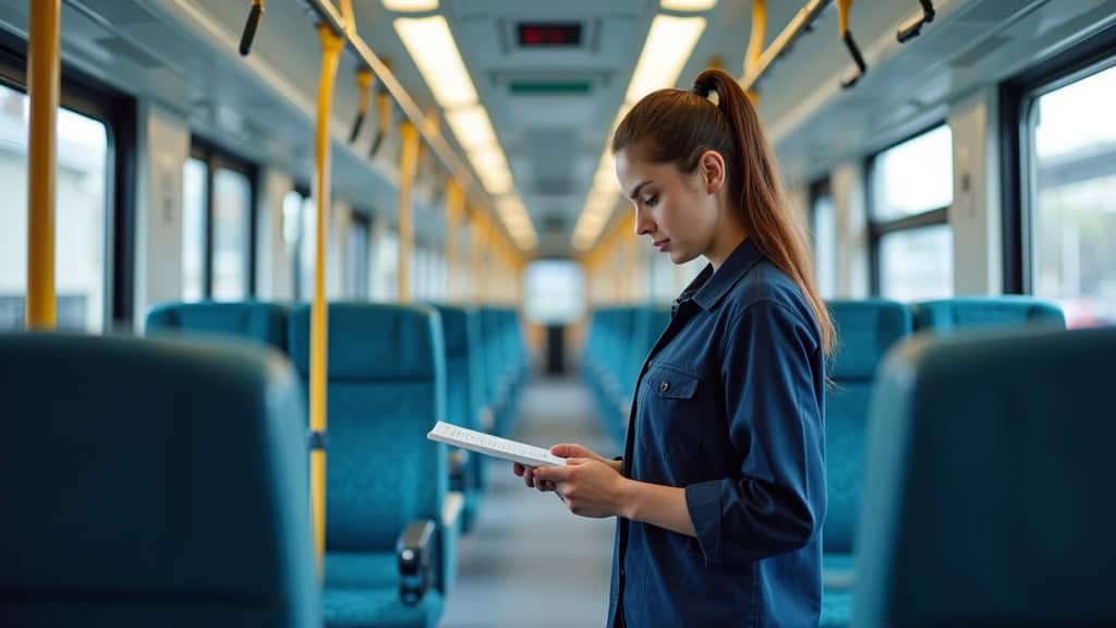 Technicien en train d