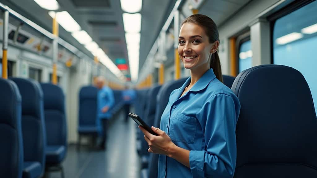 Technicien en train d