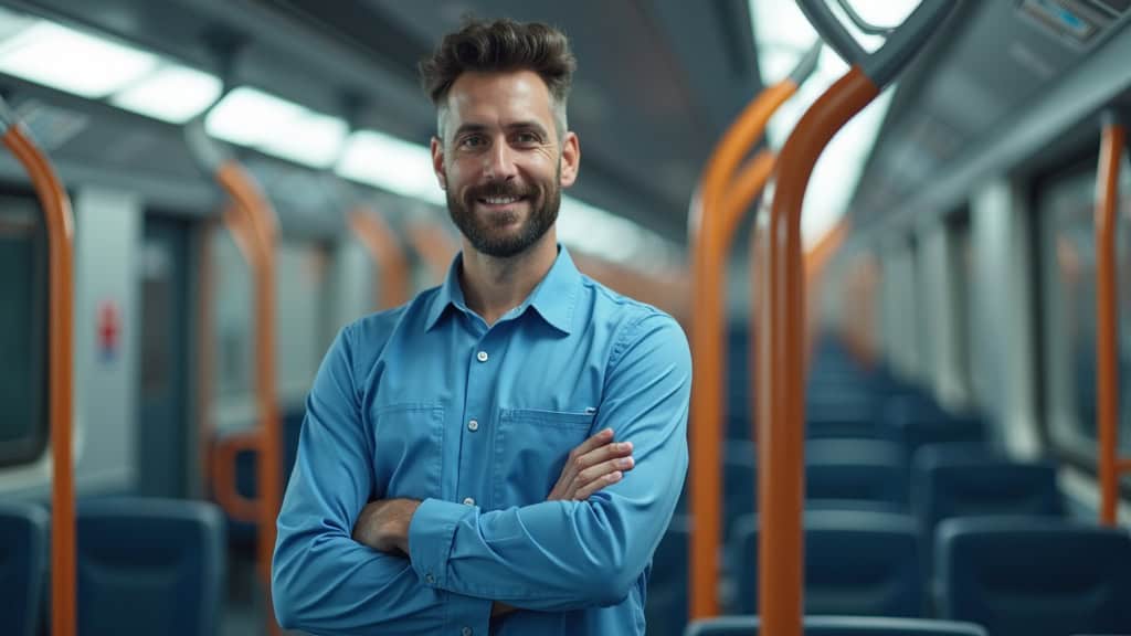 Technicien en train d