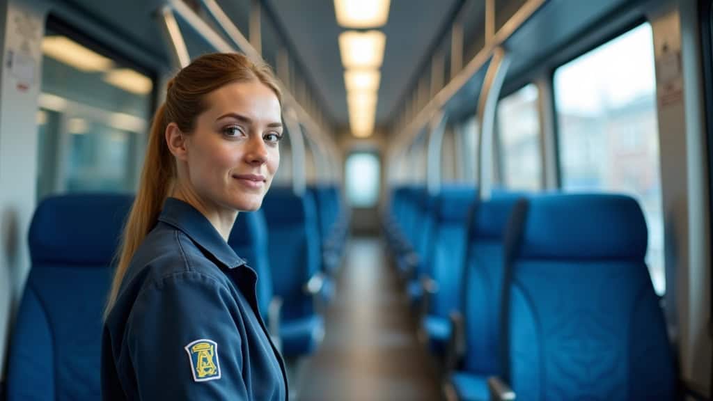 Technicien en train d