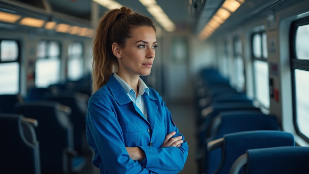 Technicien en train d